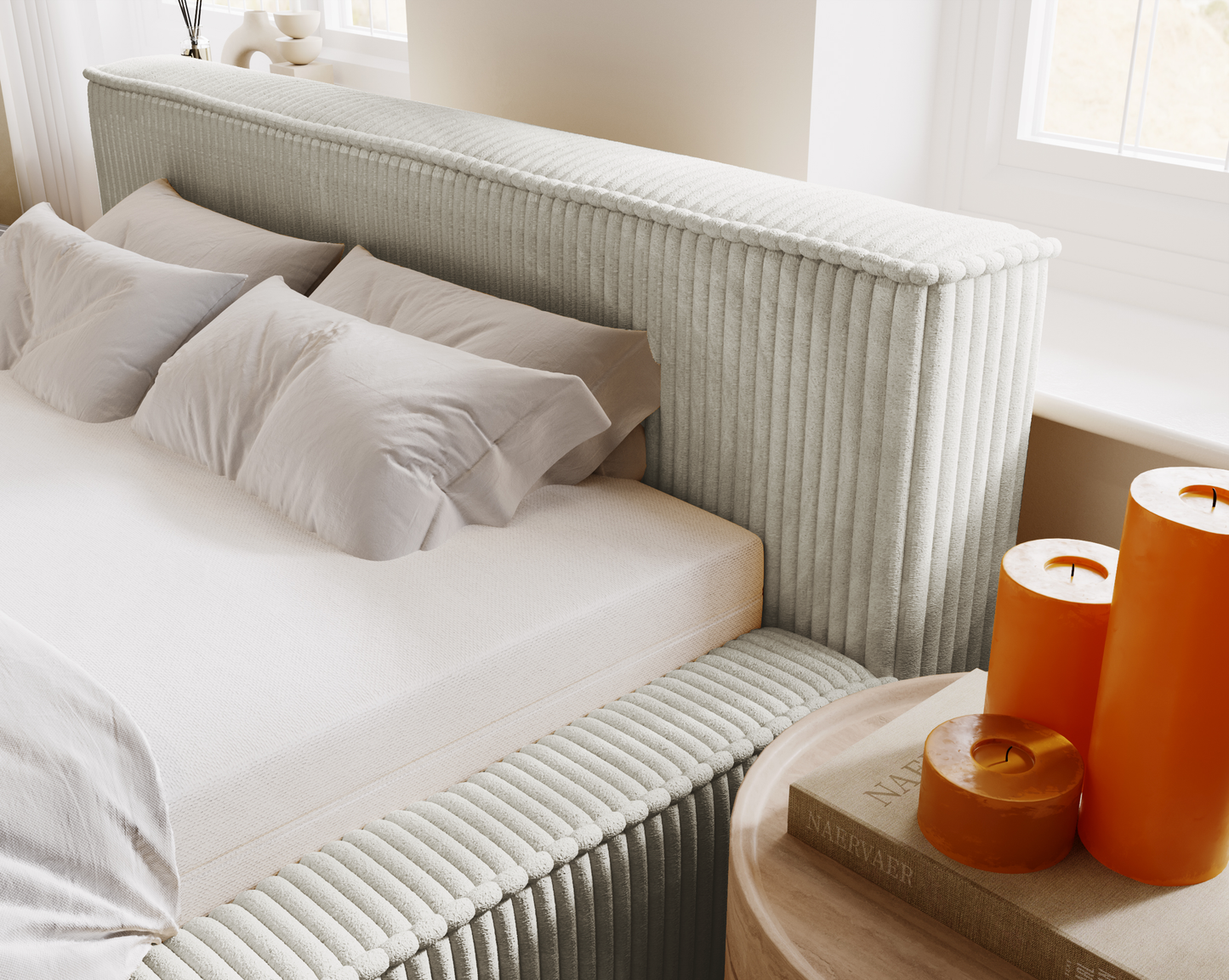 Blunda - Sängram med förvaring