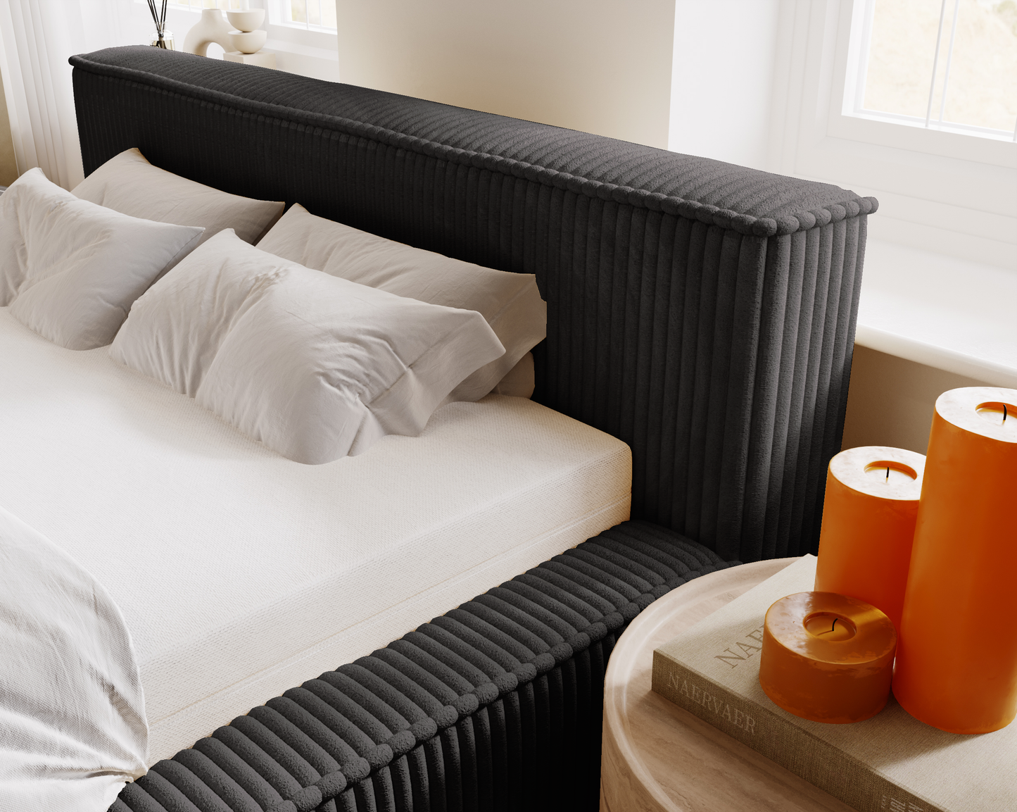 Blunda - Sängram med förvaring