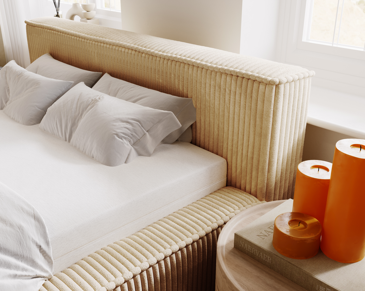 Blunda - Sängram med förvaring