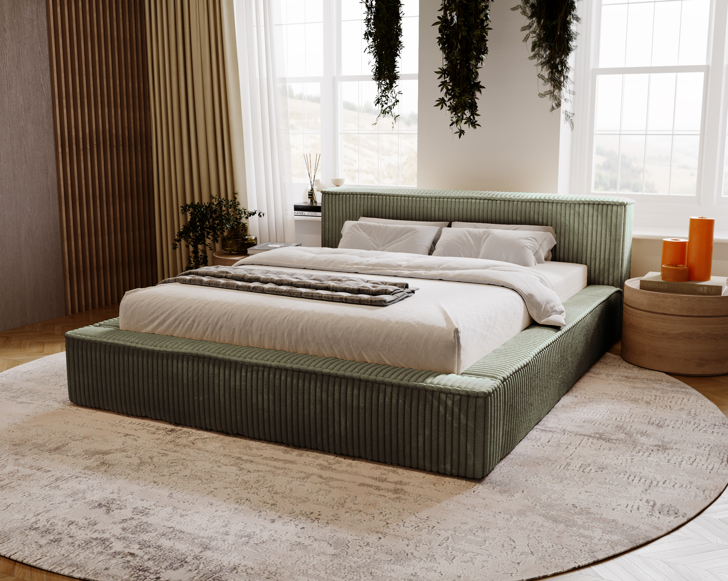 Blunda - Sängram med förvaring