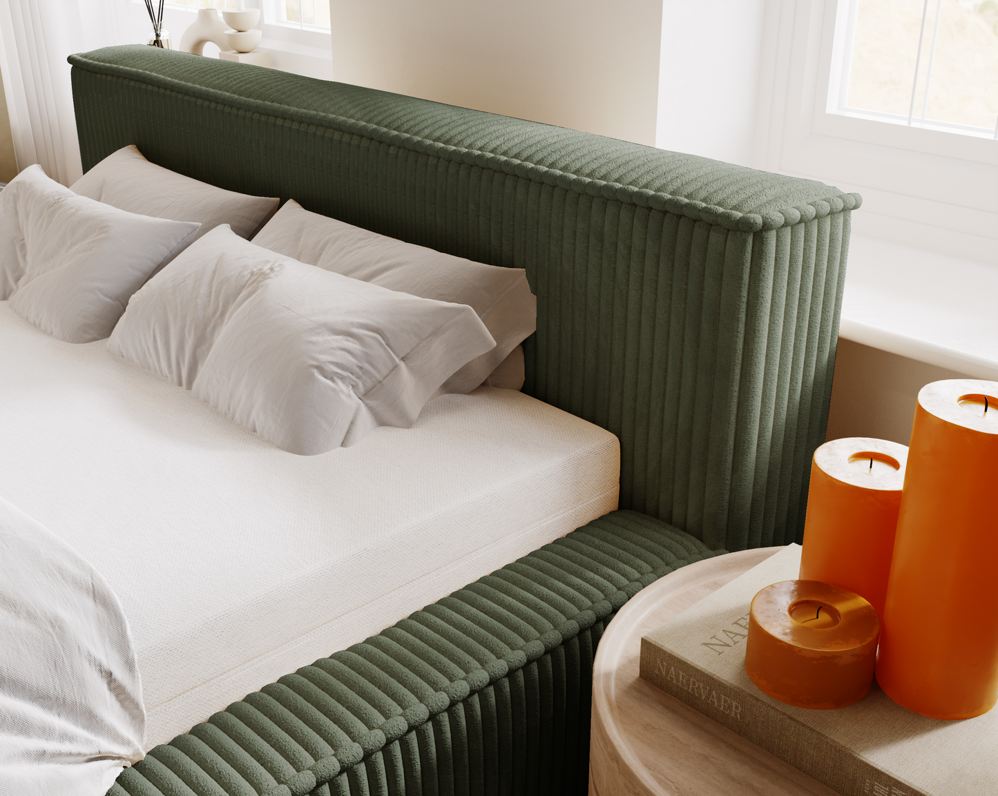 Blunda - Sängram med förvaring