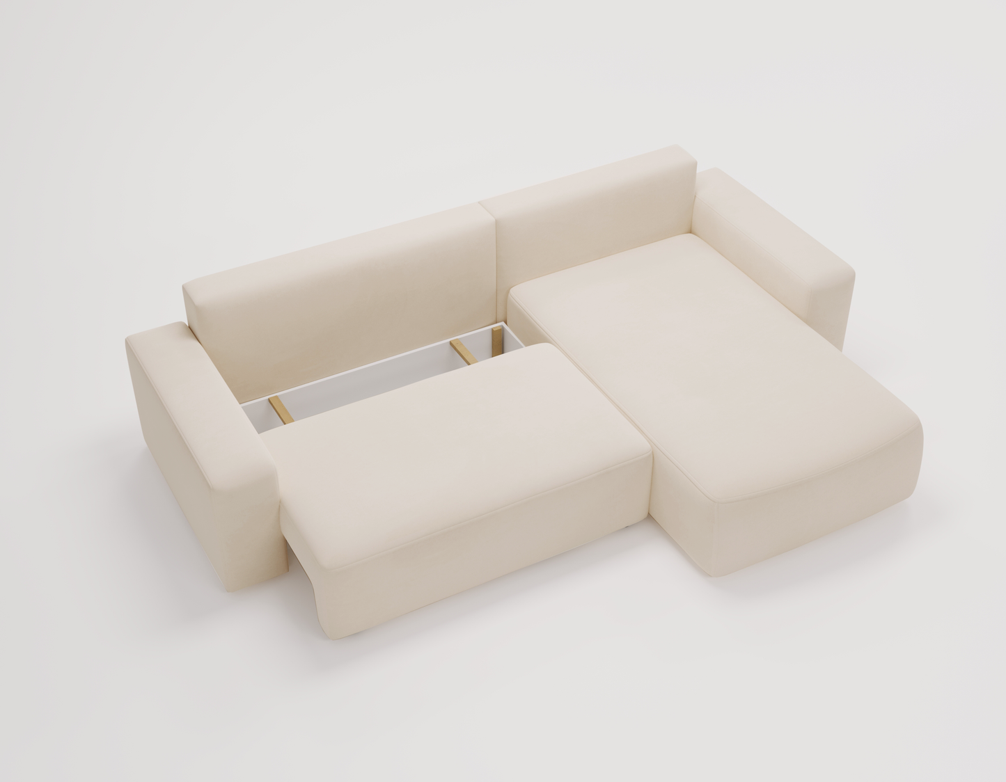 Famnen - Bäddsoffa med förvaring - Hörnsoffa