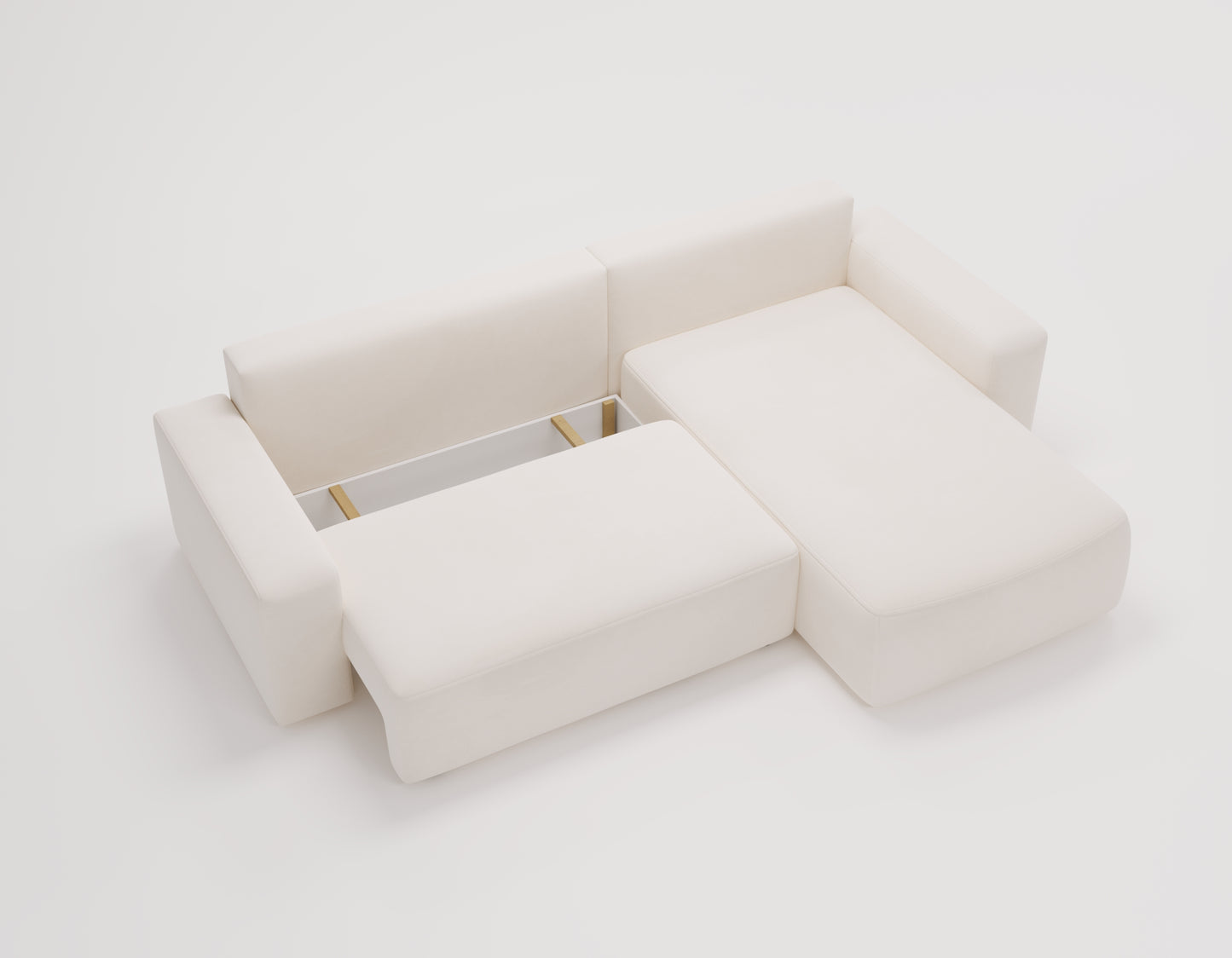 Famnen - Bäddsoffa med förvaring - Hörnsoffa