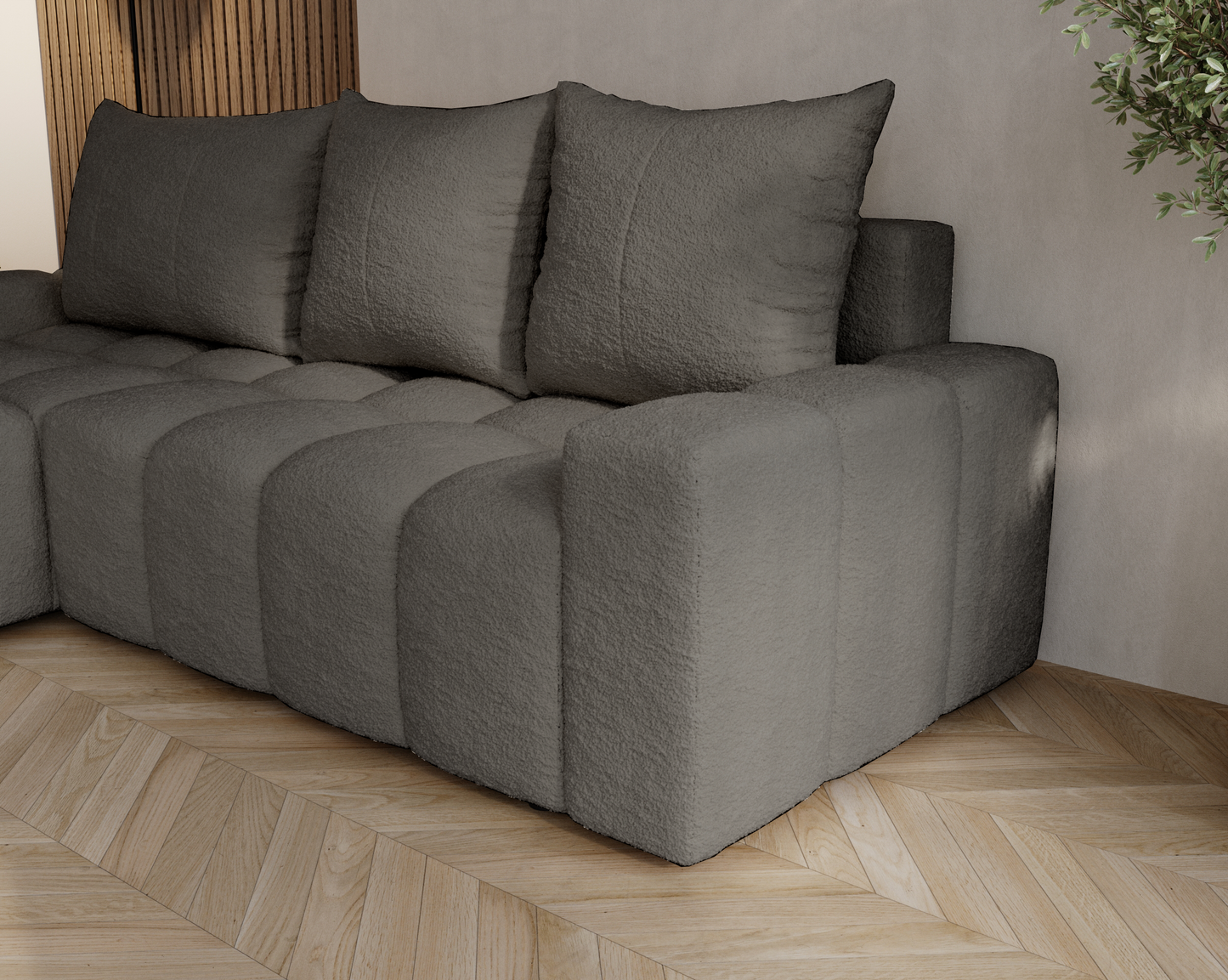 Glänta - Bäddsoffa med förvaring - Hörnsoffa