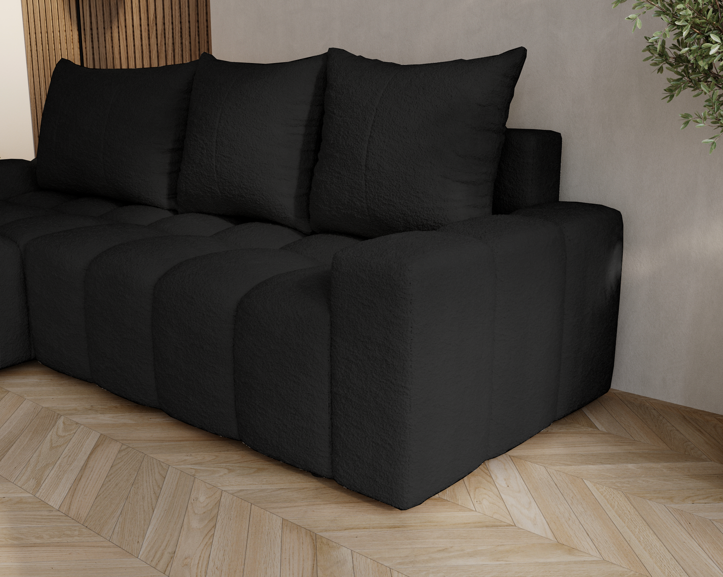 Glänta - Bäddsoffa med förvaring - Hörnsoffa