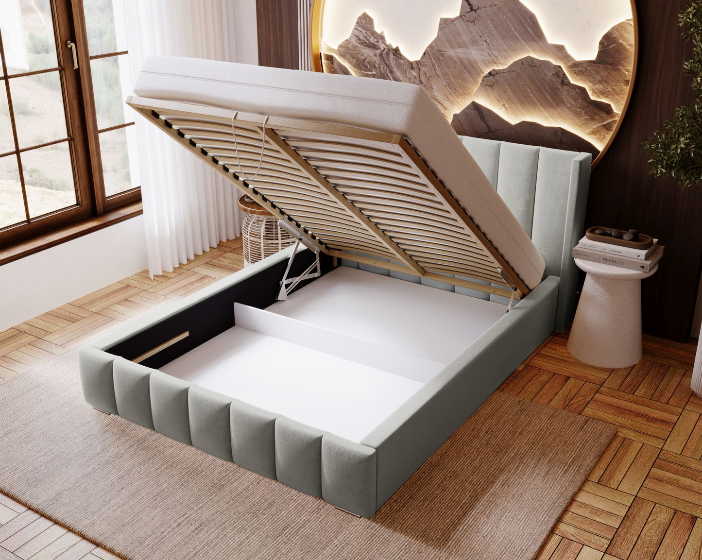 Himlenatt - Sängram med förvaring