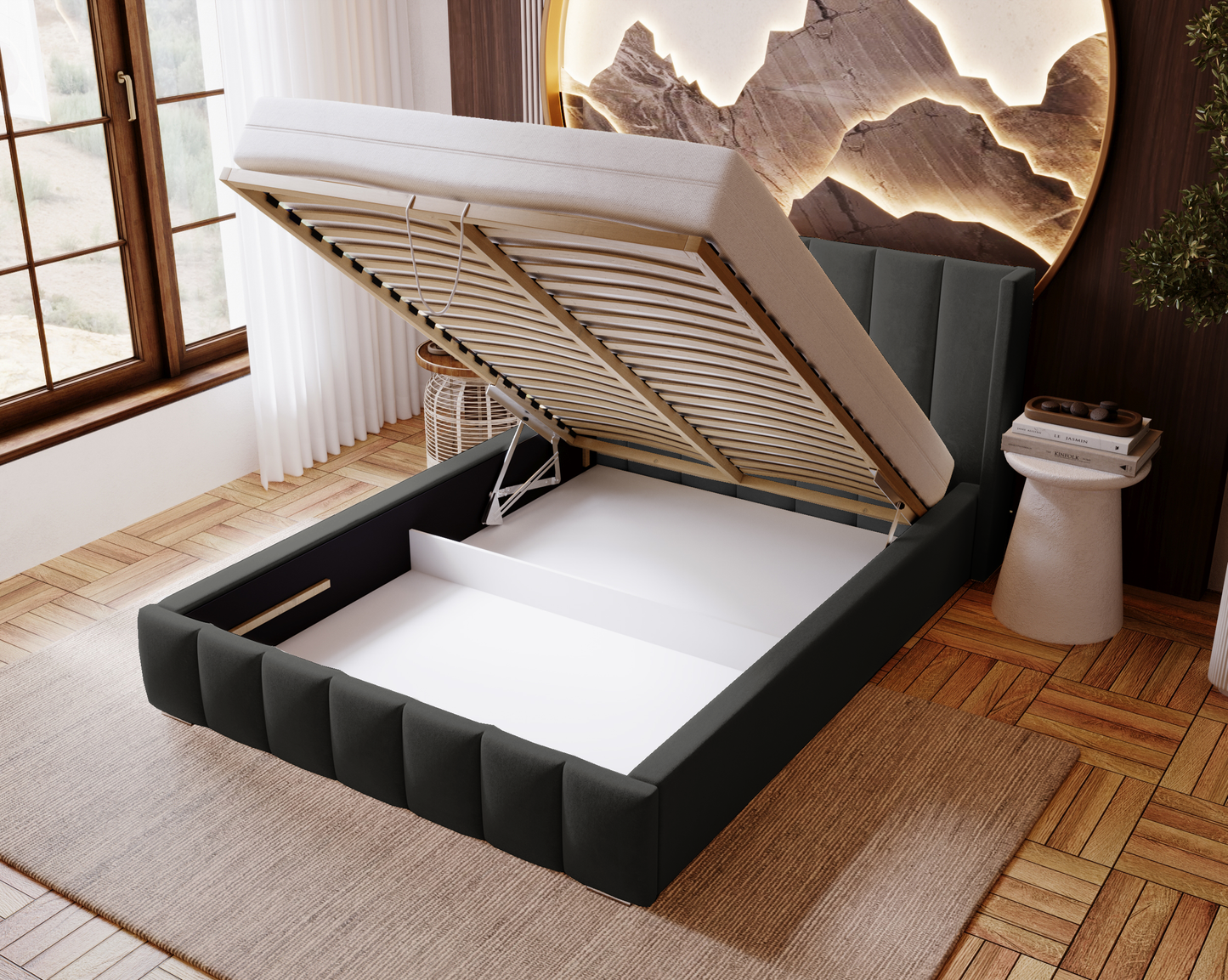 Himlenatt - Sängram med förvaring