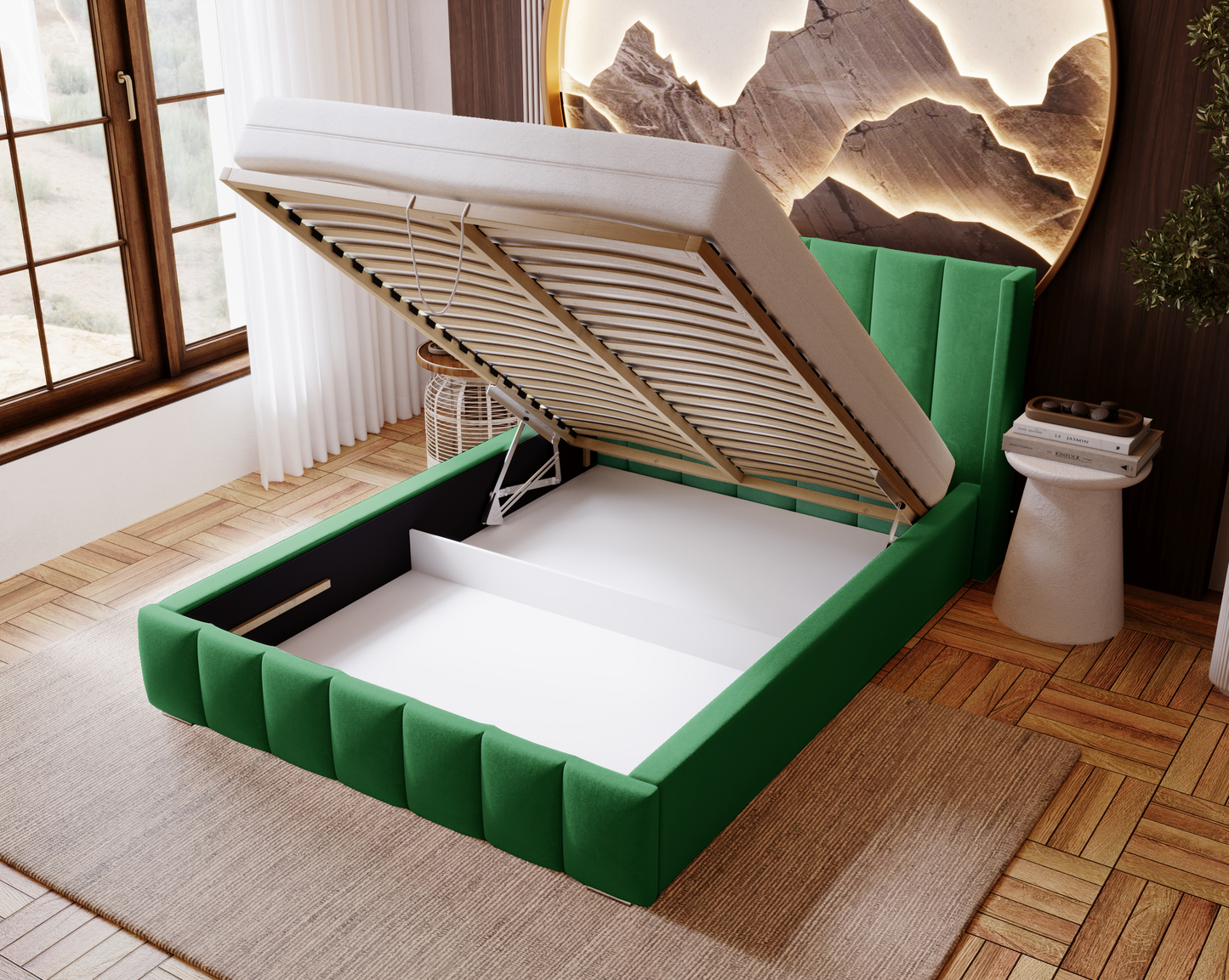 Himlenatt - Sängram med förvaring