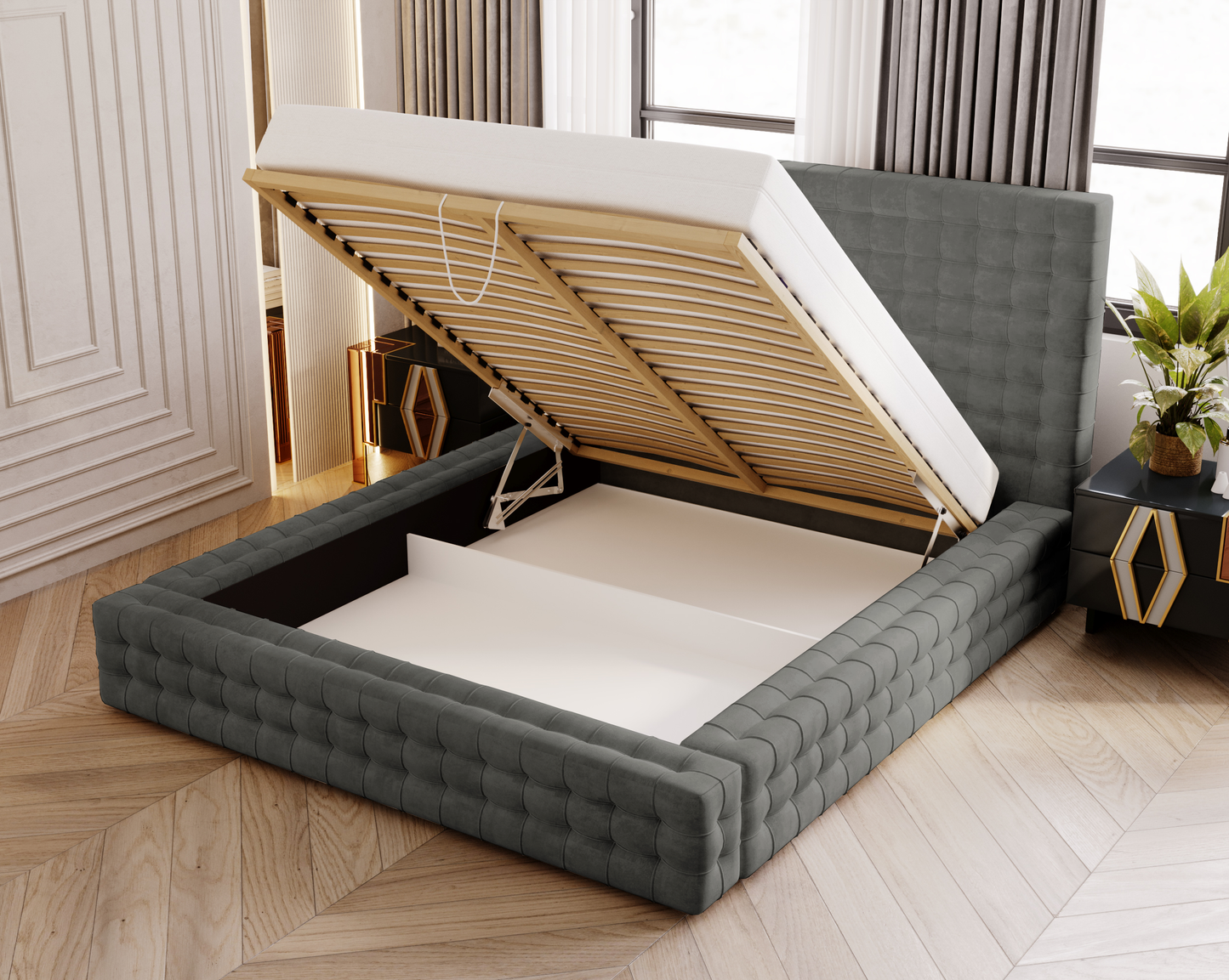 Kvällen - Sängram med förvaring