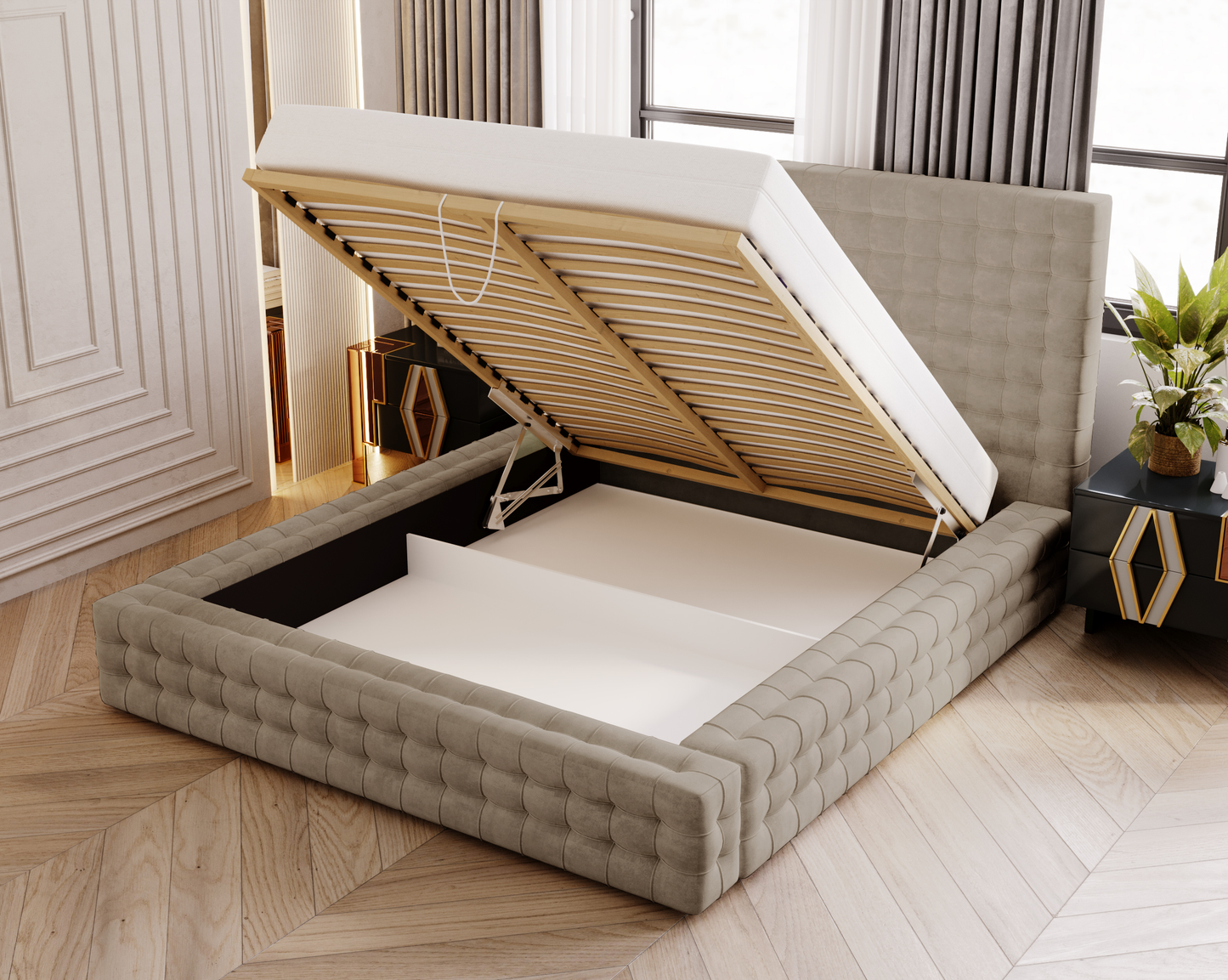 Kvällen - Sängram med förvaring