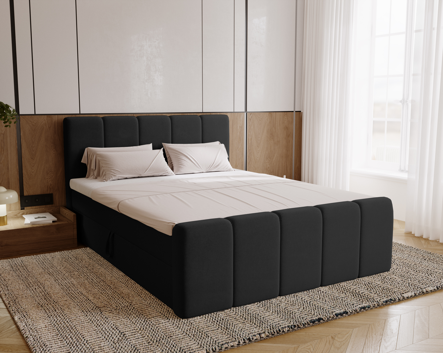 Lugnet - Kontinentalsäng med förvaring