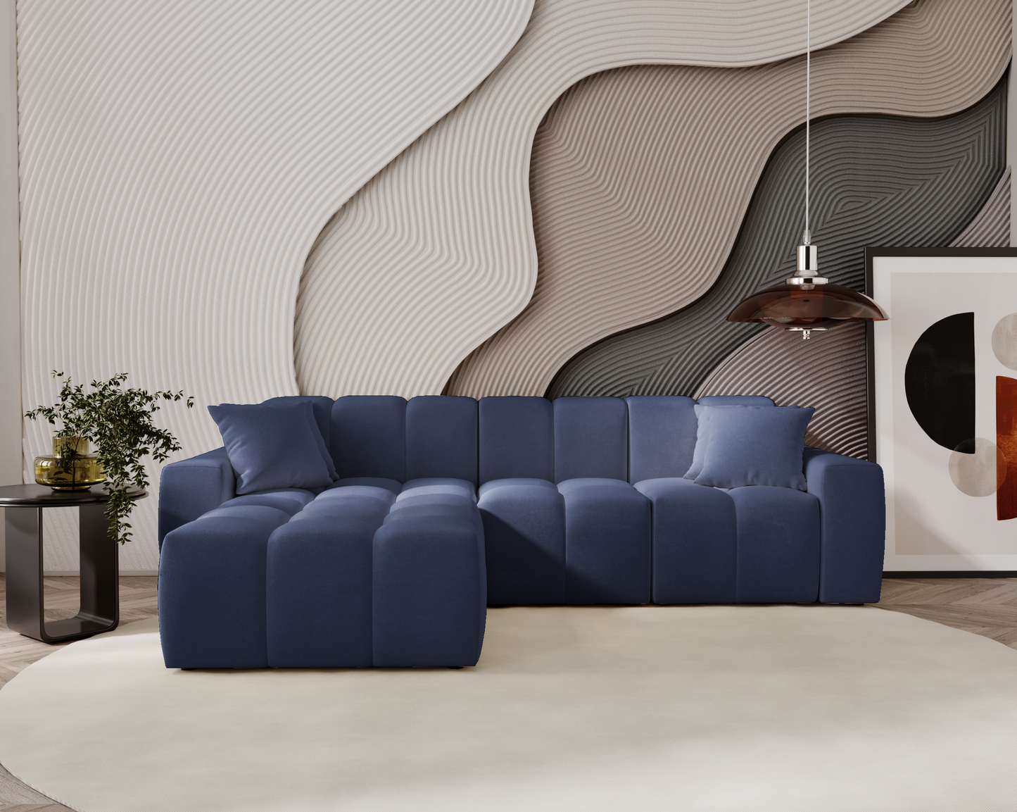 Molnet - Hörnsoffa - Kuddar ingår