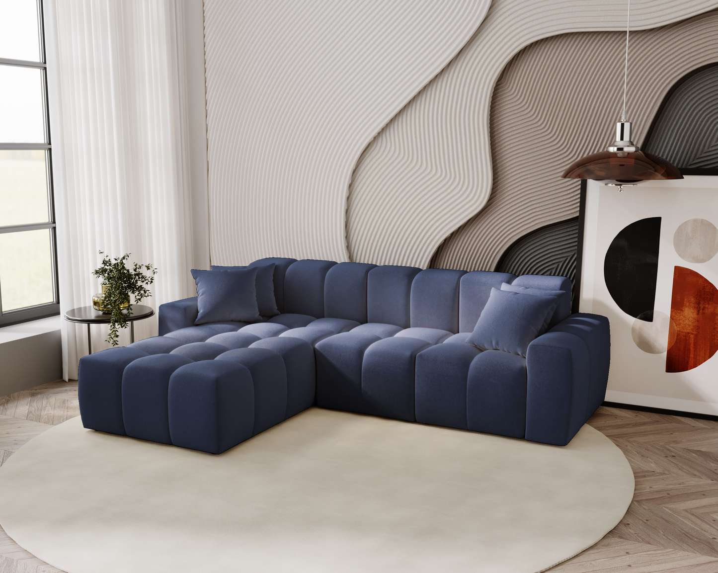 Molnet - Hörnsoffa - Kuddar ingår