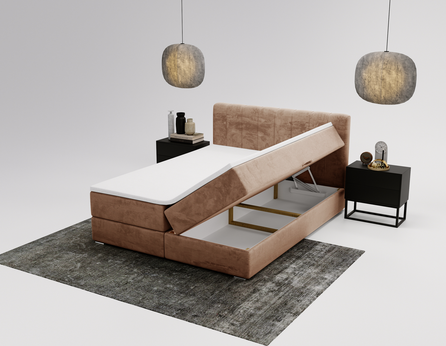 Natten - Kontinentalsäng med förvaring