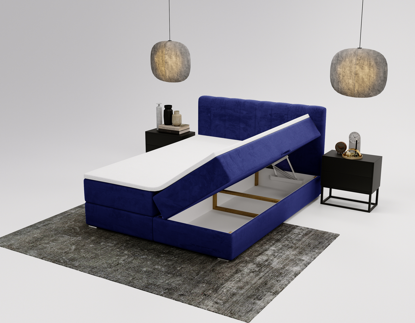 Natten - Kontinentalsäng med förvaring