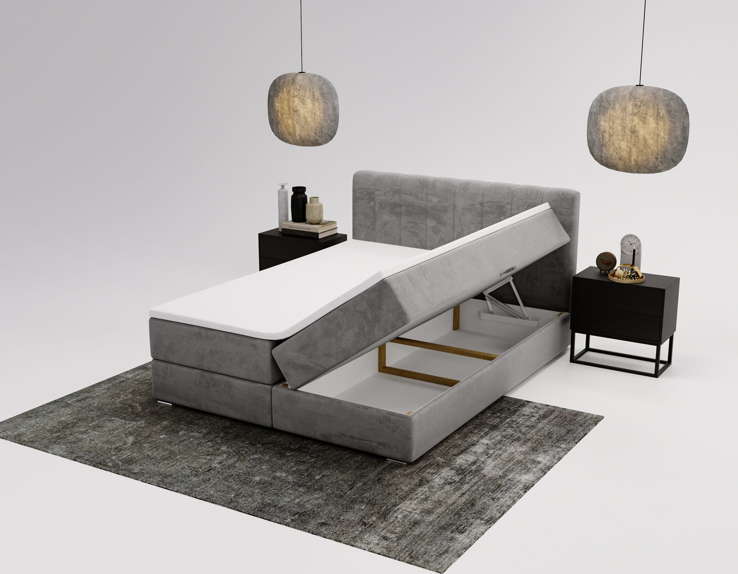 Natten - Kontinentalsäng med förvaring