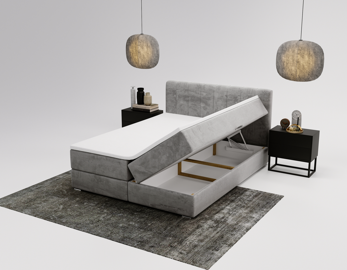 Natten - Kontinentalsäng med förvaring