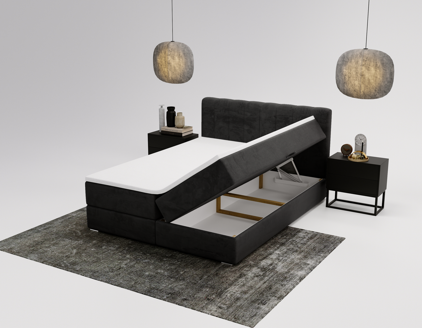 Natten - Kontinentalsäng med förvaring