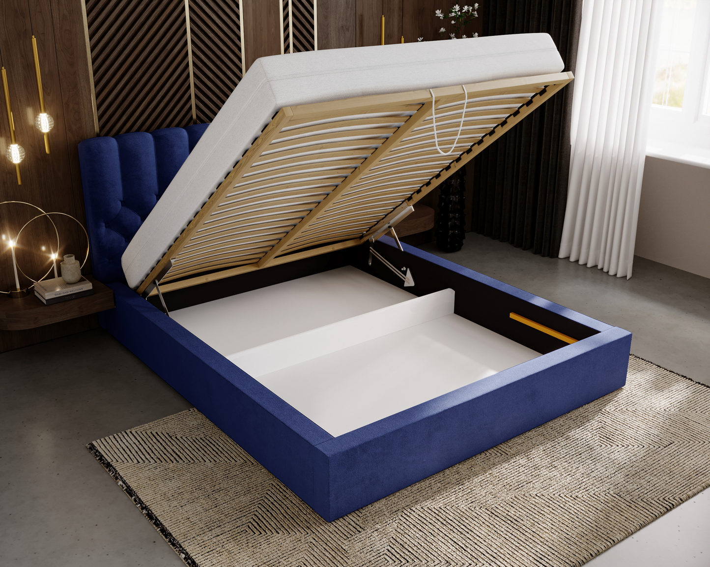 Nattro - Sängram med förvaring