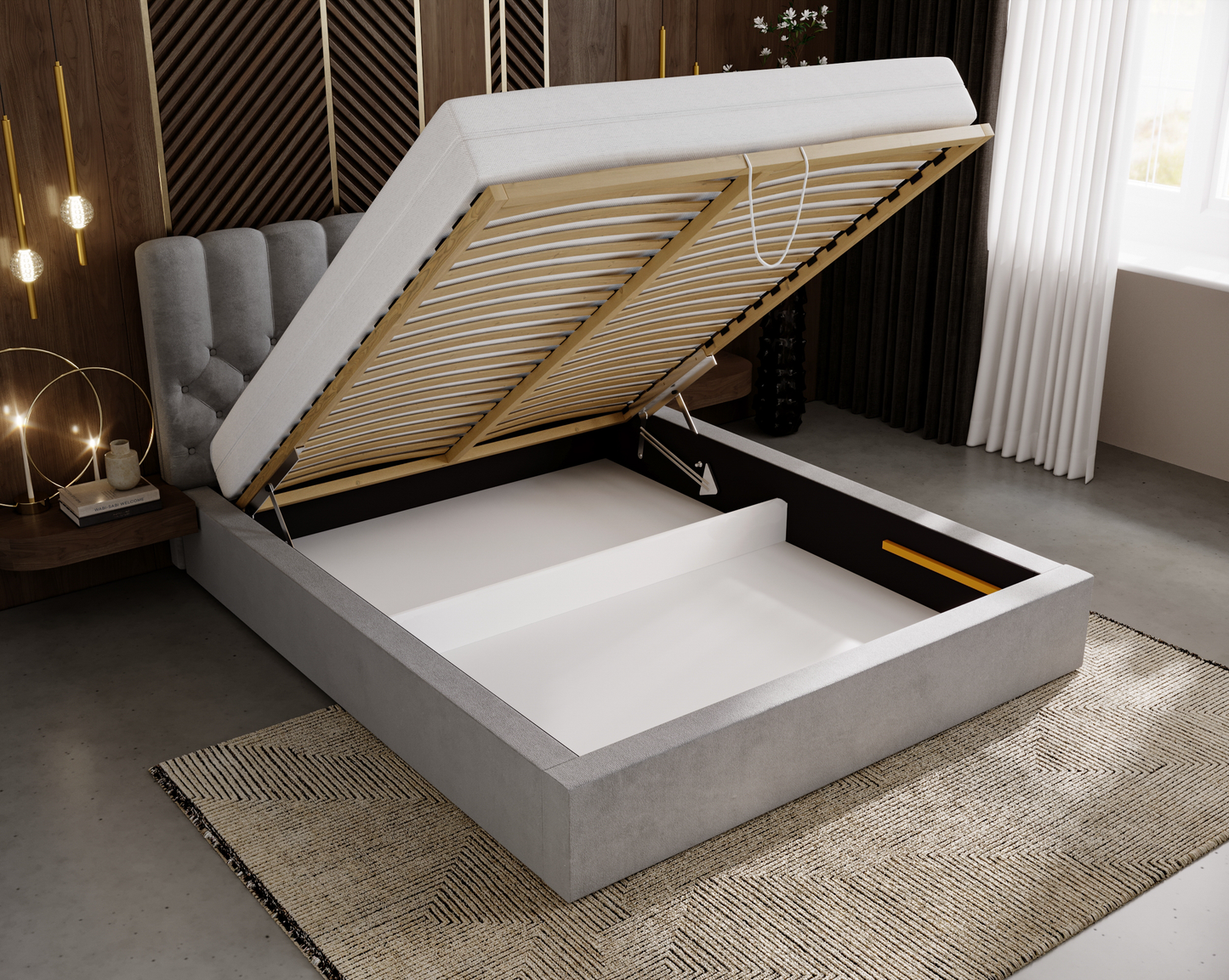 Nattro - Sängram med förvaring