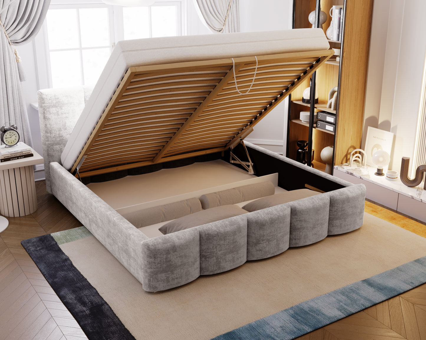 Nattstrimma - Sängram med förvaring