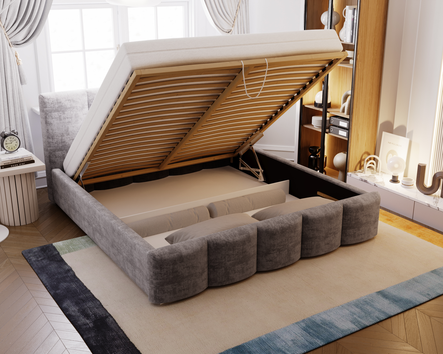 Nattstrimma - Sängram med förvaring