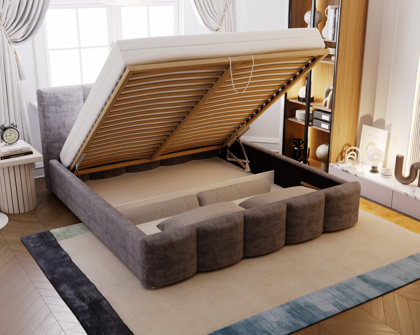 Nattstrimma - Sängram med förvaring