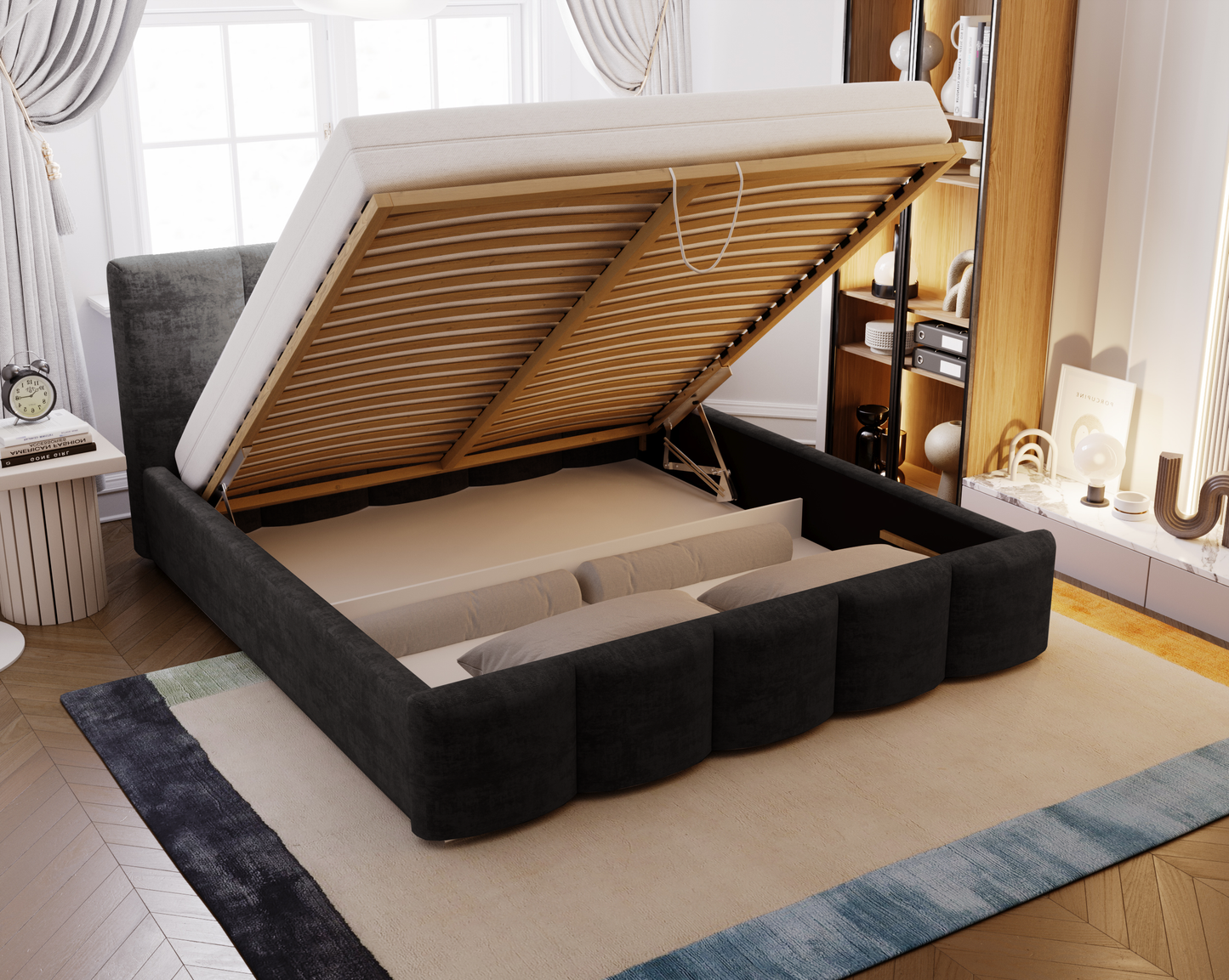 Nattstrimma - Sängram med förvaring