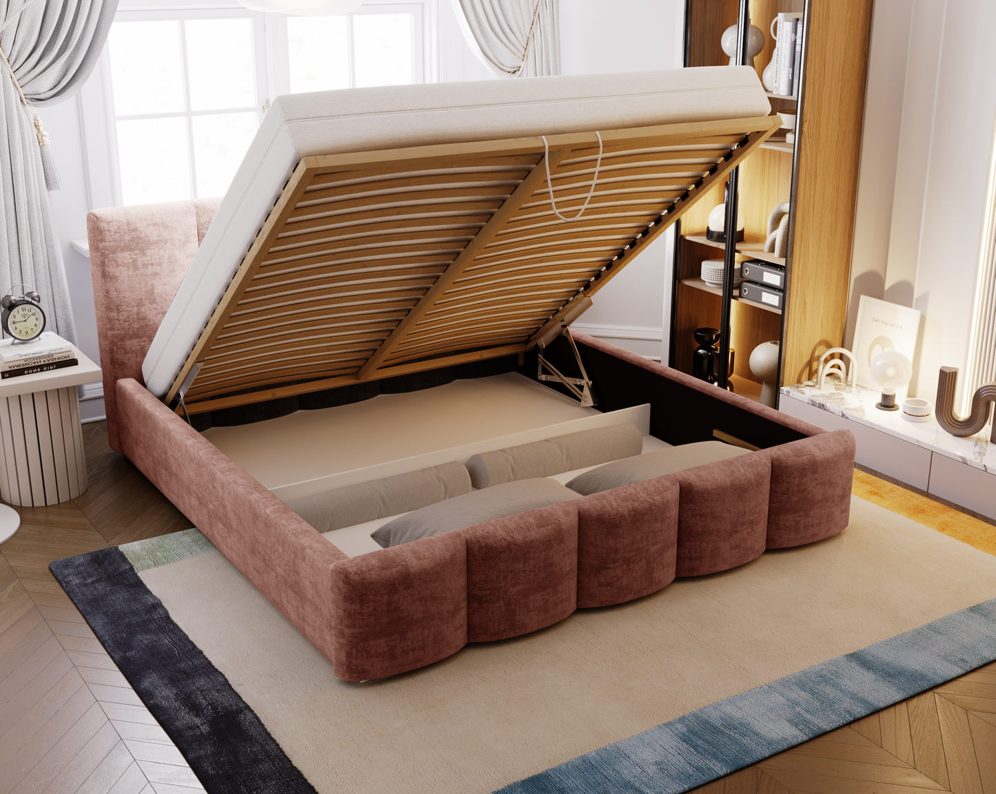 Nattstrimma - Sängram med förvaring