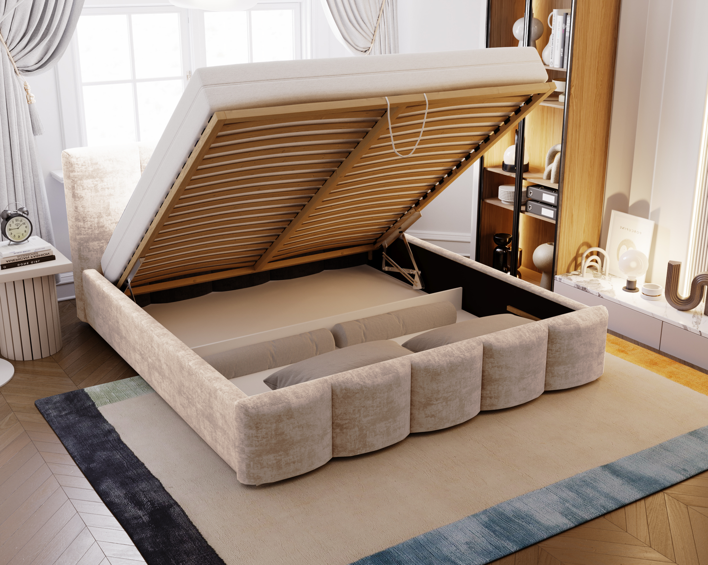 Nattstrimma - Sängram med förvaring