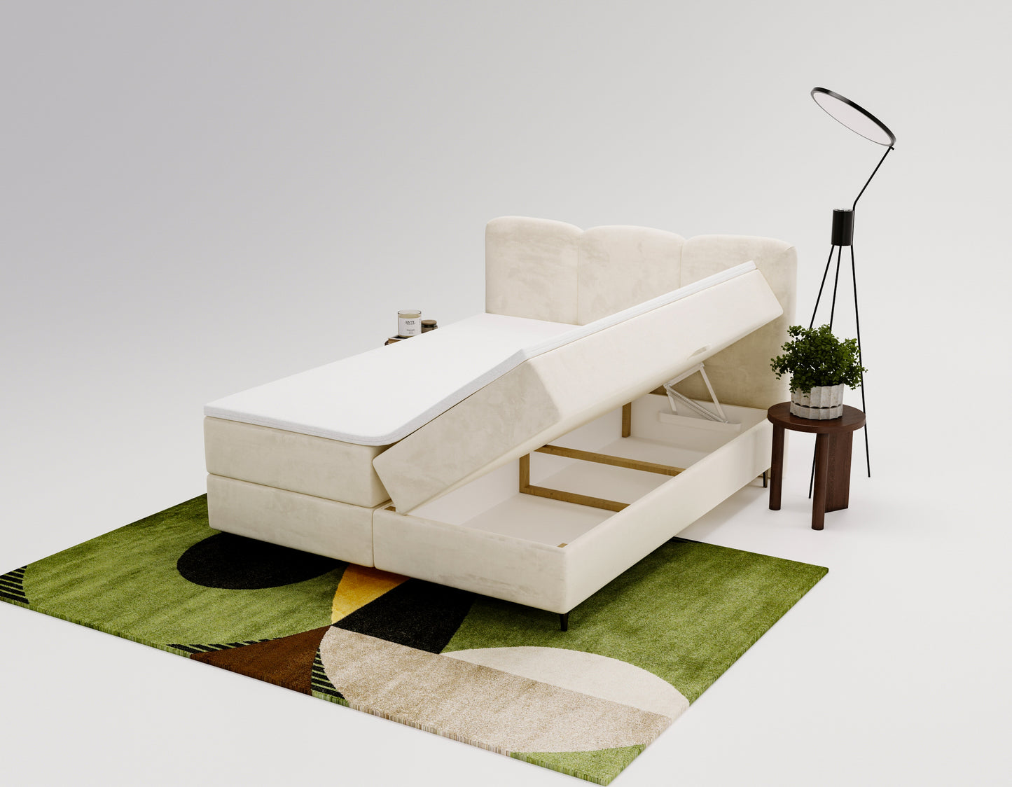 Nattugglan - Kontinentalsäng med förvaring