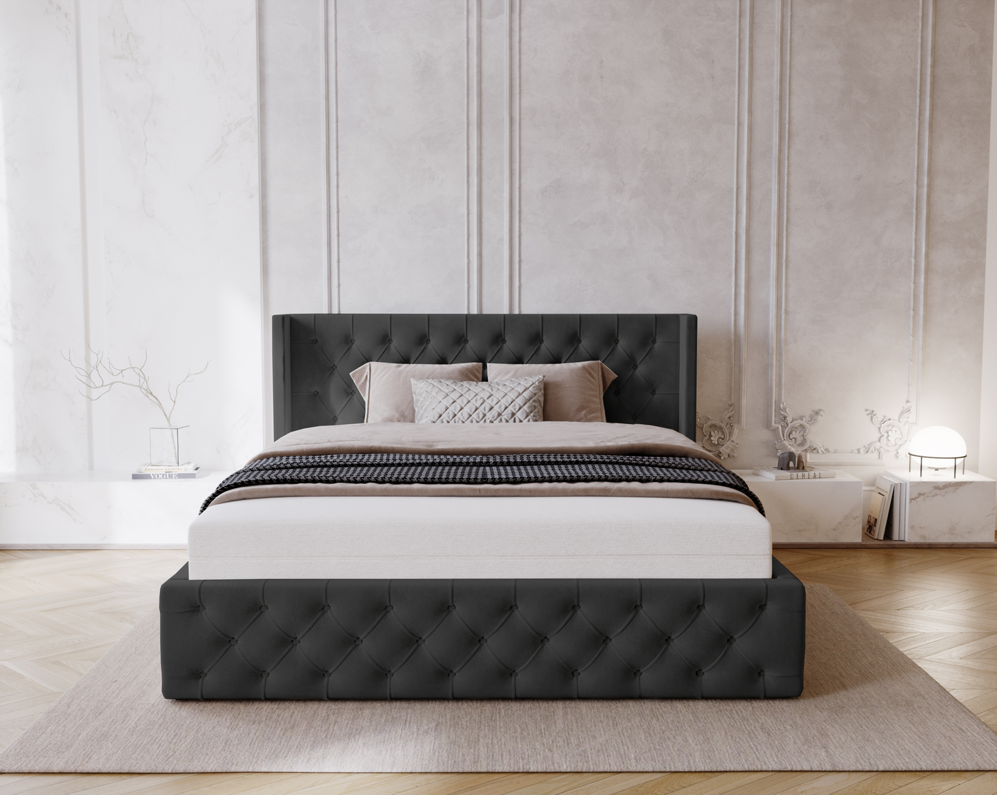 Sävlig - Sängram med förvaring