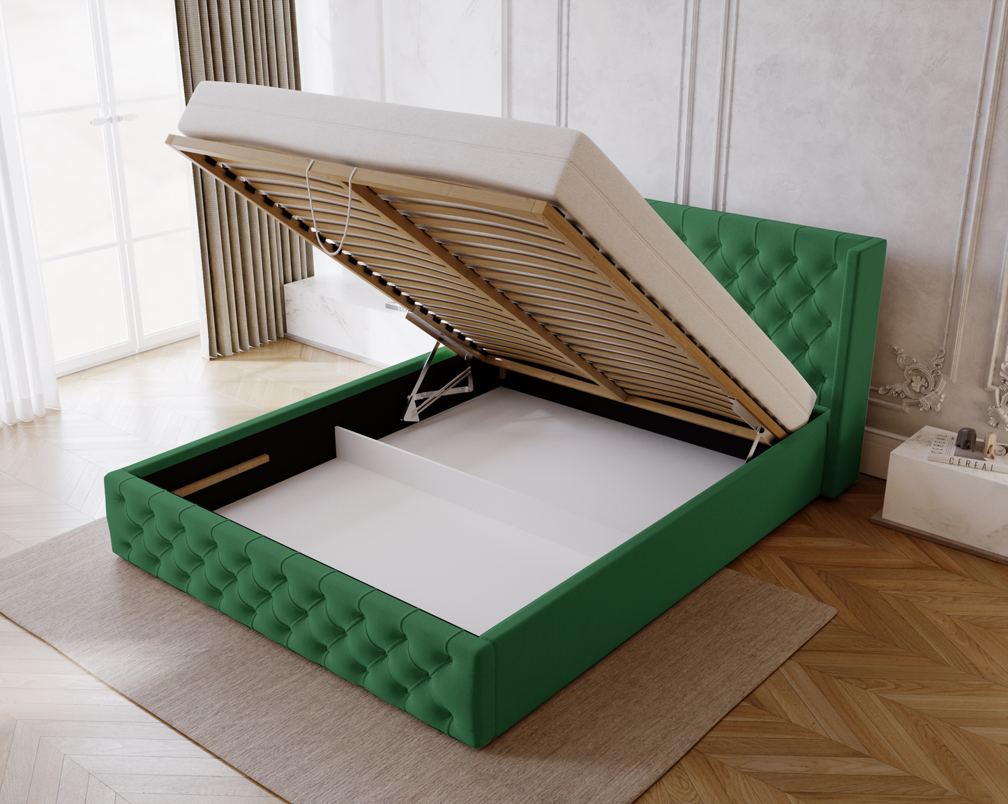 Sävlig - Sängram med förvaring