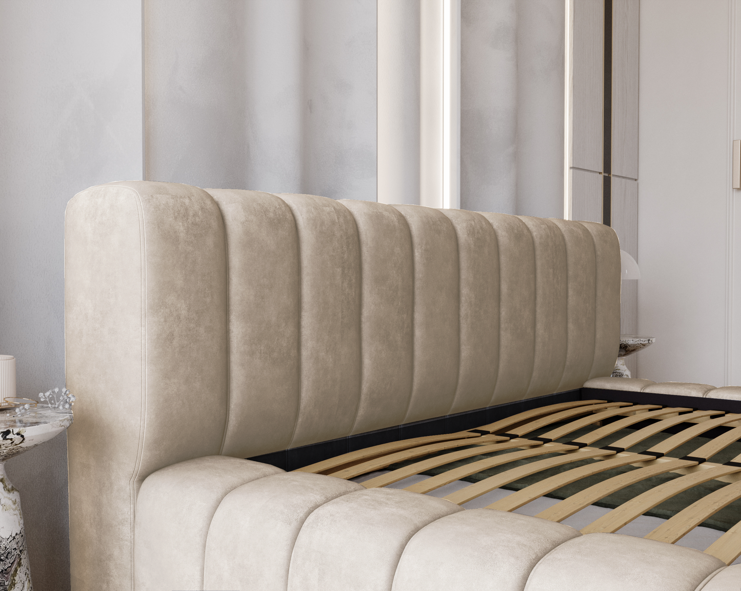 Skogsro - Sängram med förvaring