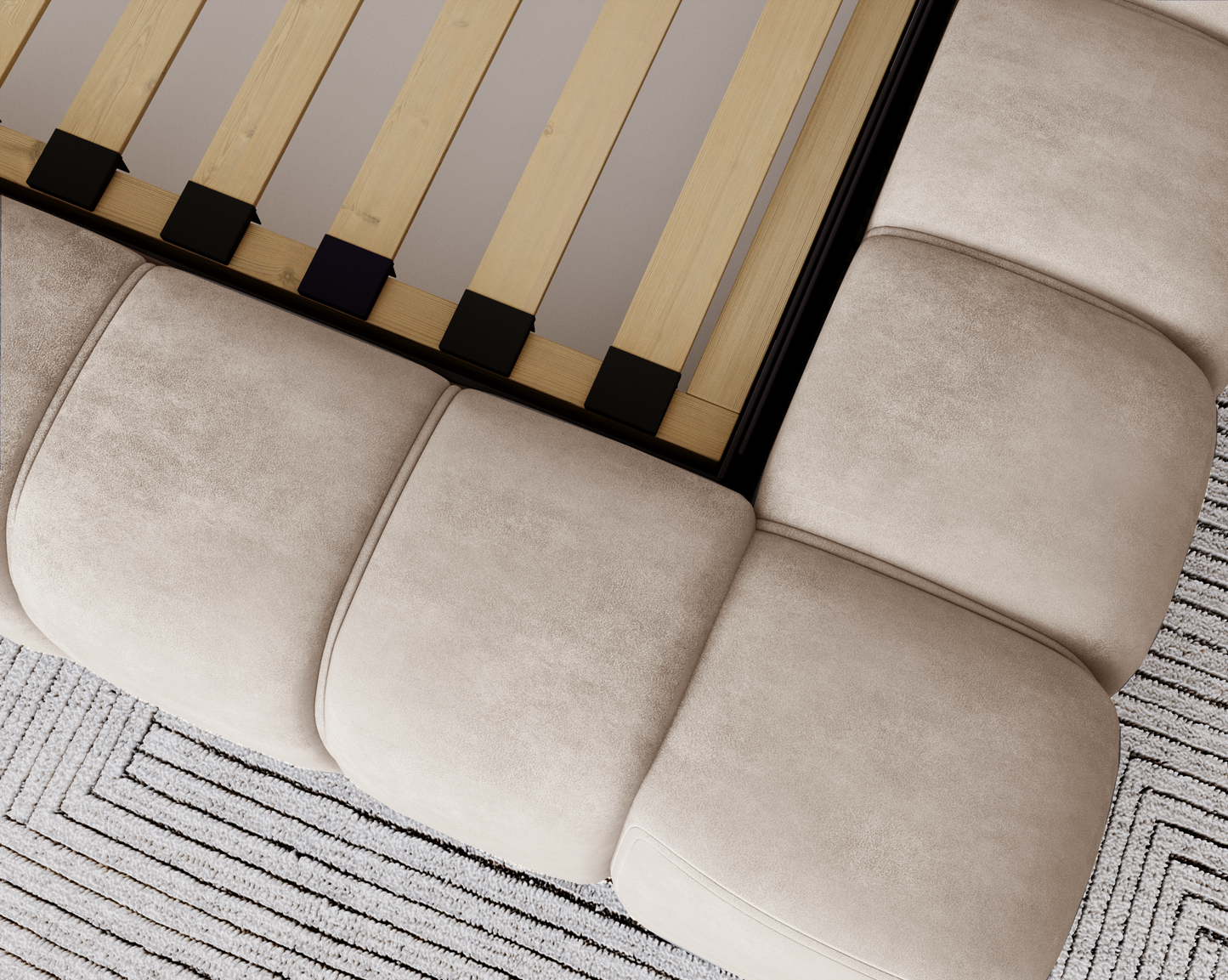 Skogsro - Sängram med förvaring