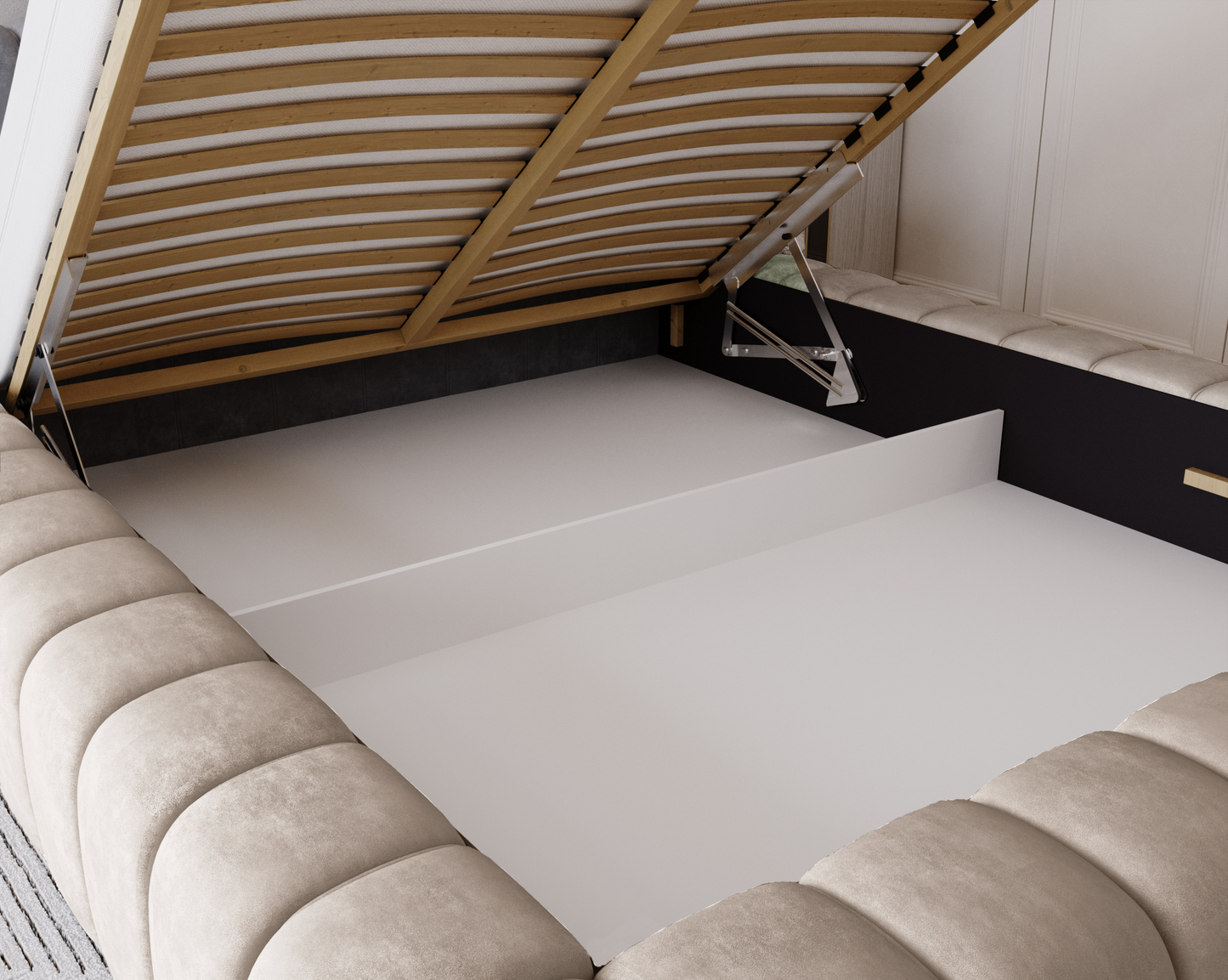 Skogsro - Sängram med förvaring