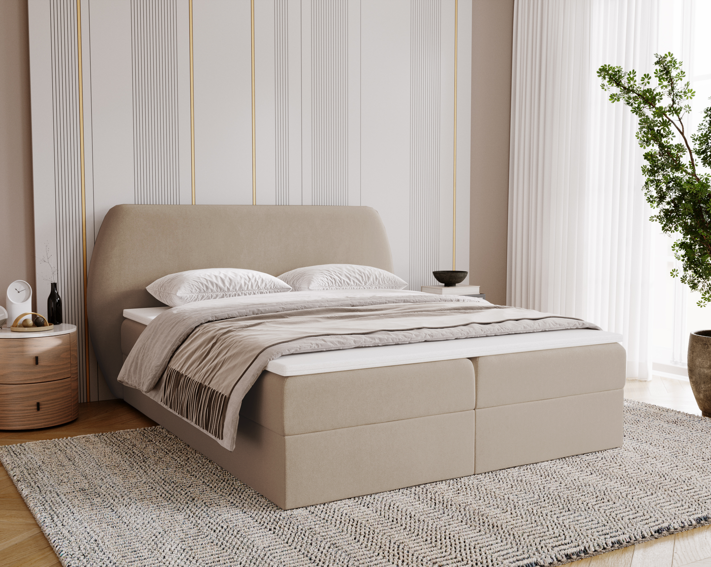 Skymningen - Kontinentalsäng med förvaring