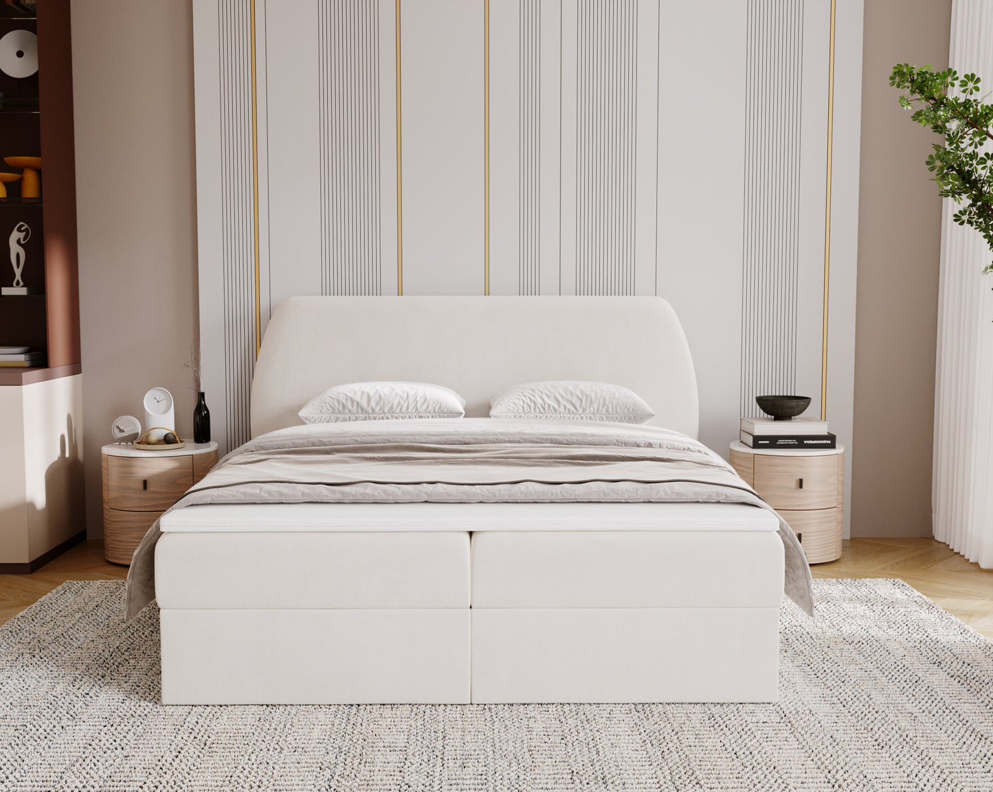 Skymningen - Kontinentalsäng med förvaring