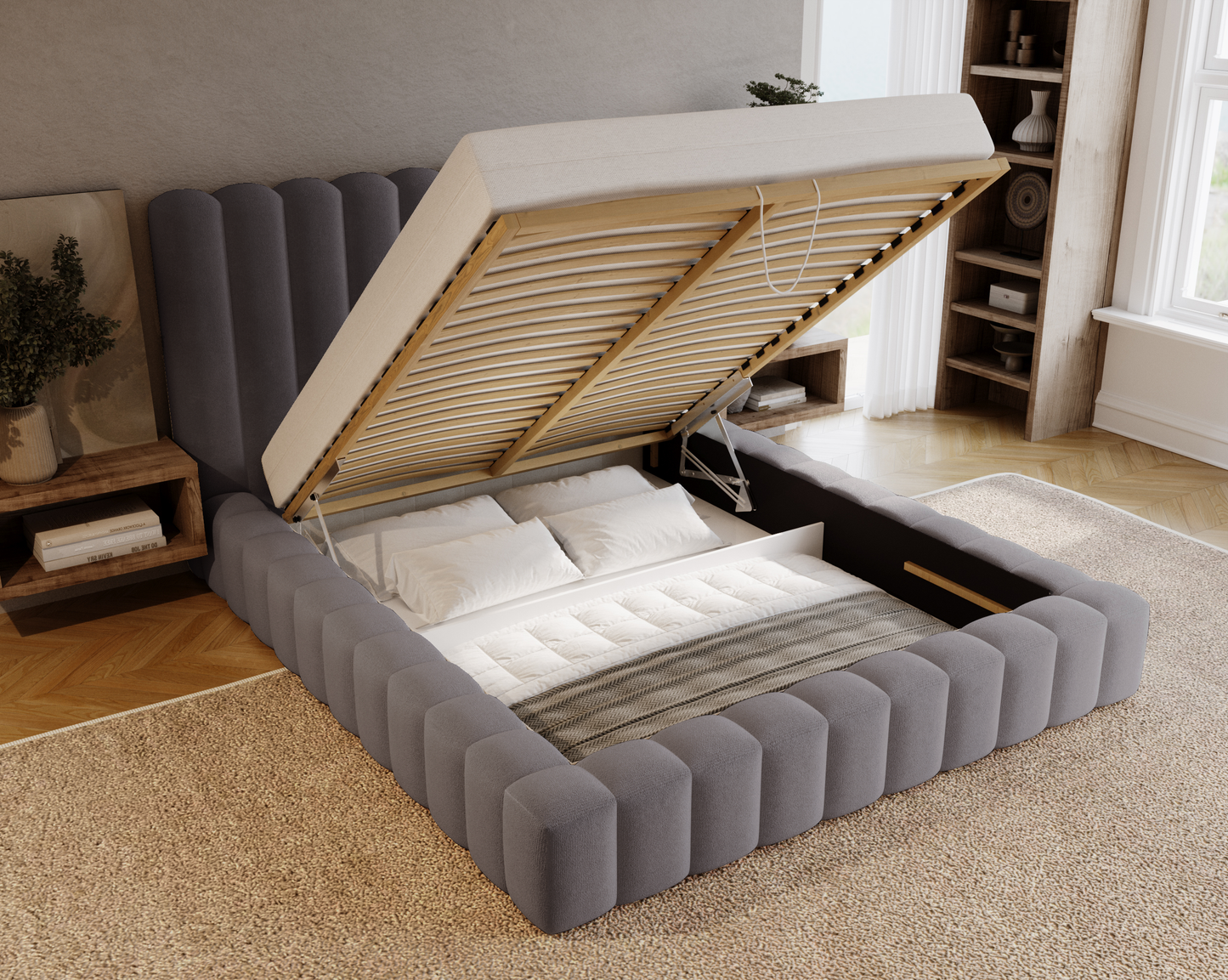 Sömntid - Sängram med förvaring