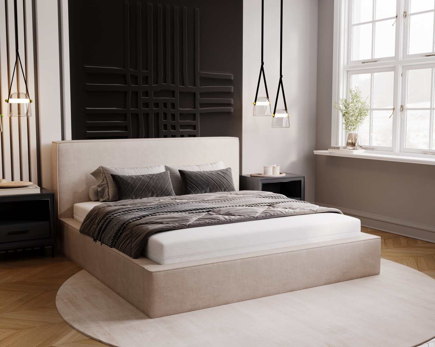 Viloverk - Sängram med förvaring