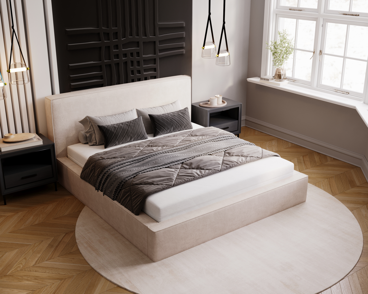 Viloverk - Sängram med förvaring