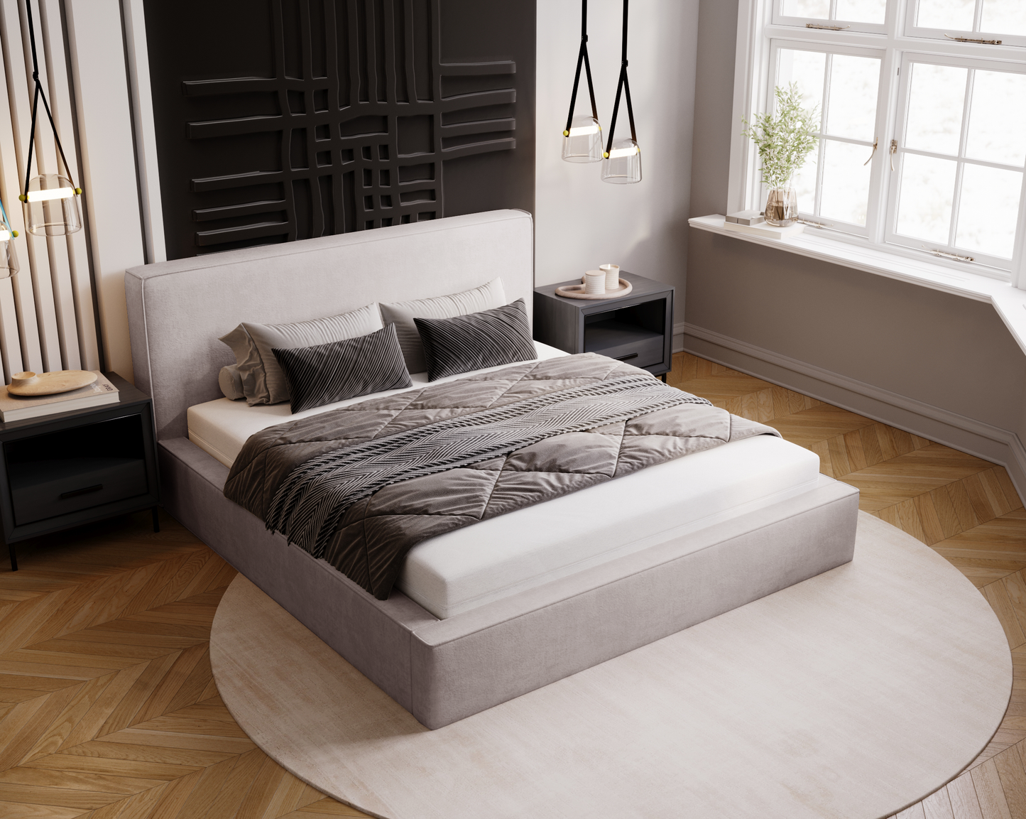 Viloverk - Sängram med förvaring