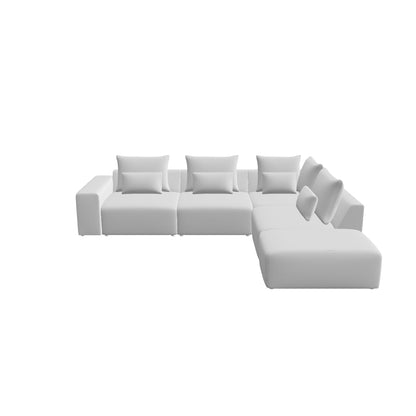 Koppla – 5-sits modulsoffa (HV + RD + HÖRNA + RHÖ + PUFF)